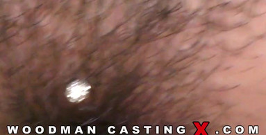 Woodman Casting  Mylena Johnson Hairy brunette cums during rough sex