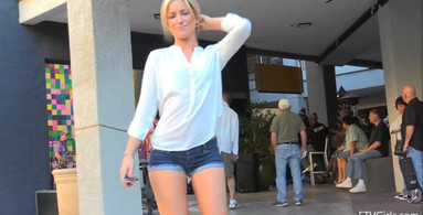 FTVGirls Sydney showing her immaculate babe cunt with upskirts in public