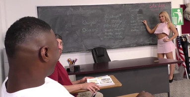 Assh Lee enjoys classroom cuckolding with a big dicked black student