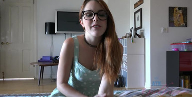 ATKGirlfriends Redhead takes matters into her own hands and feet