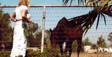 Kelly Madison is fooling around with a weird man