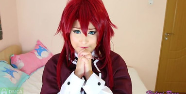 Hidori Rose cosplaying an anime character and gets fucked