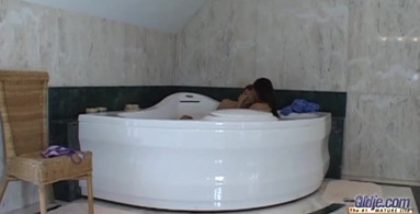 Jacuzzi sex after chilling and hugging each other