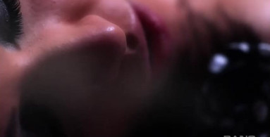 Sasha Cane and Danielle Maye having intense sex in a close up