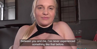PublicAgent - Agent fucks blonde's massive tits