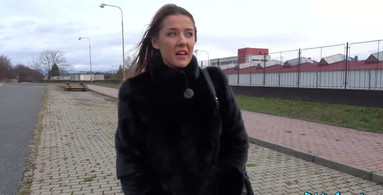 PublicAgent - Sexy minx hot mouth filled with cum