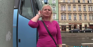 PublicAgent - Blondie With Bick Tits Fucks Complete Stranger For Money