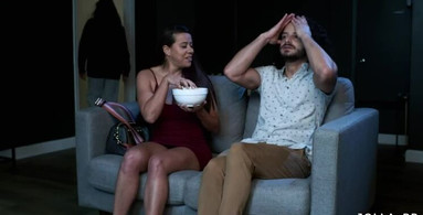 He made me squirt in the private movie theater and almost got caught