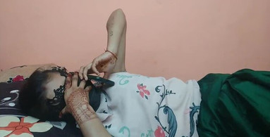 18 year old sister-in-law was scolded by brother-in-law in Hindi voice. pure indian couple