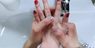 Diligently Washing Husband's Hands and He Washes My Hands #SCRUBHUB
