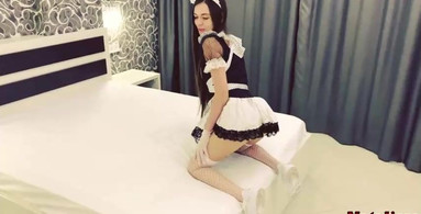 Hot French Maid Gets Roughly Fucked By The Tenant - Natalissa