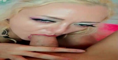 The Blonde really likes to SUCK your DICK
