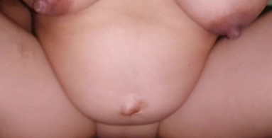 I AM YOUR BITCH Horny pregnant sucks and rides a very rich cock 2nd. Part