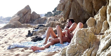 Couple Caught Having Sex at the Beach