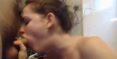 teen suck and fuck bathroom