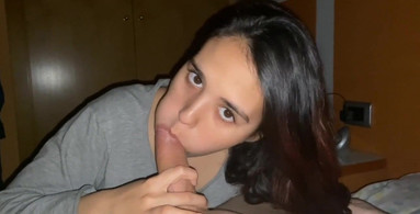 Big-Cock Blowjob Makes Her Cum In Her Mouth